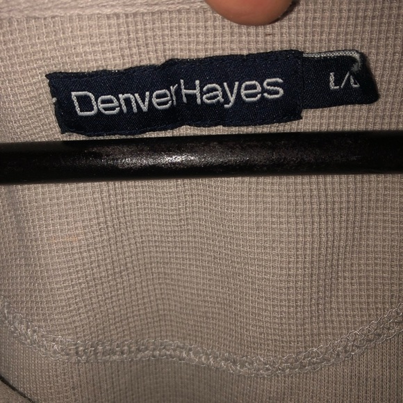 Denver Hayes Light grey Henley Top - like new Henley top for work or play. - Picture 2 of 5